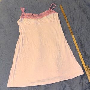 Victoria's Secret Angels Light Pink Chemise with Lace